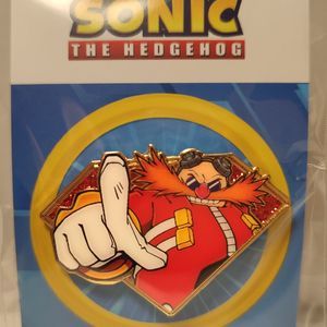 Sonic The Hedgehog Doctor Eggman Full Color Enamel Pin Official Sega Collectible